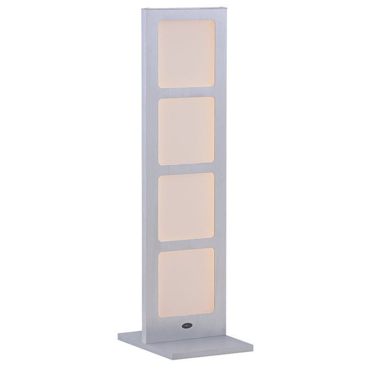 Lampe de table Cuadro Argent brossé
