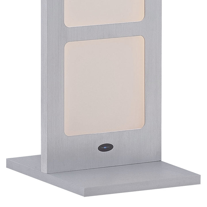 Lampe de table Cuadro Argent brossé